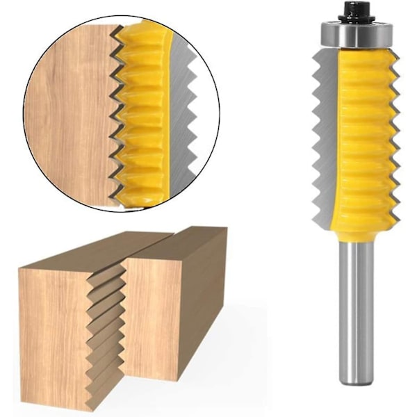 8 mm varren paneeli yläjyrsintä V-liitosreunaterät liimapuulle tappiliitokset puusepänliitokset CNC tappiliitosjyrsintä (koko: 8x19x54)