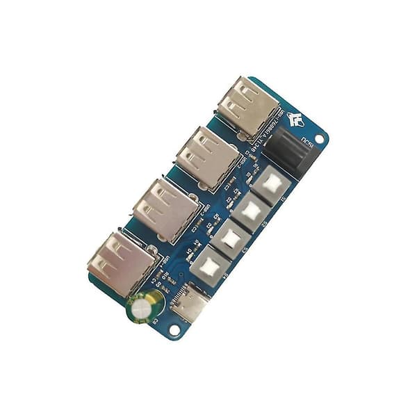 Strömkontrollmodul för strömförsörjningsmodul 5v 4-vägs USB-strömfördelningskort Pow