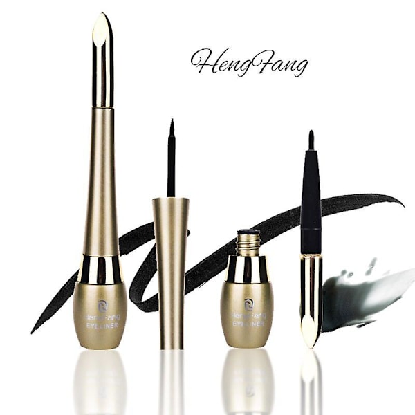 Svart Fjäderformad Eyeliner Vattentät Långvarig Eyelinerpenna Inte Blommande