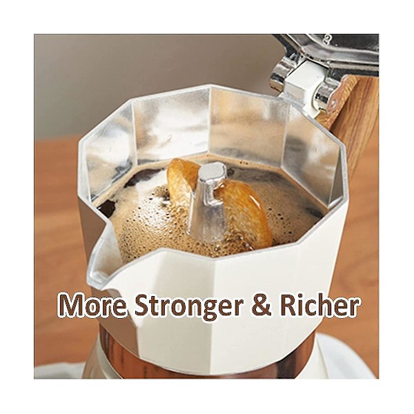Kaffe Perkolator, Moka Perkolator Italiensk Kaffeebryggare 6 Koppar/10 Oz Spisplatta Espressobryggare För Gas Eller Elektrisk C