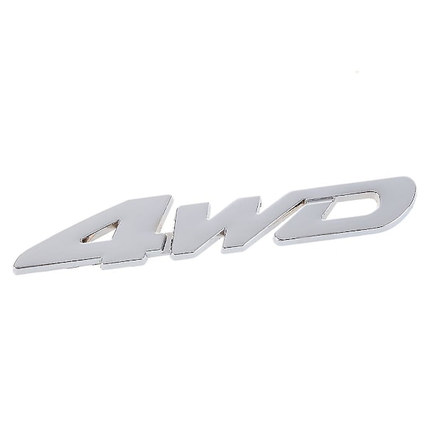 4WD Förskjutningsbil Krom Emblem Bilsticker Logotyp