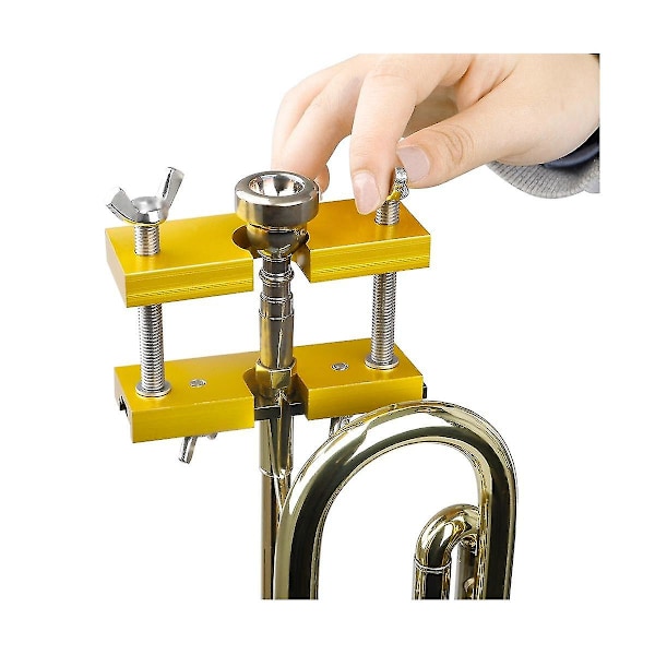 Trumpet Munstycke Puller Munstycke Dragare Mässingsinstrument Munstycke Dragare Guld
