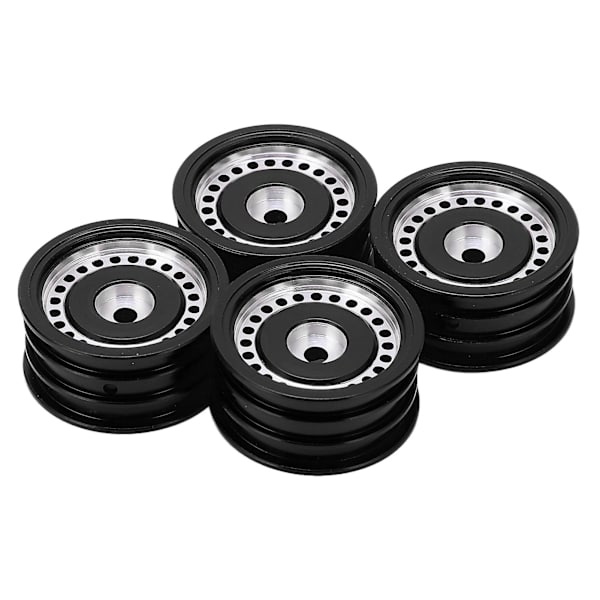 Axial SCX24 RC Bil 1/24 - 4PCS Svart Aluminiumlegering 24 Hull Hjulnav (for AXI90081 & AXI00001)