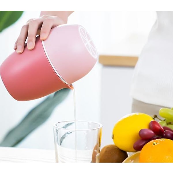 Manuel Citruspresser Med Unikt Citronformet Design To Tilstande Til Forskellige Frugter (rose)-