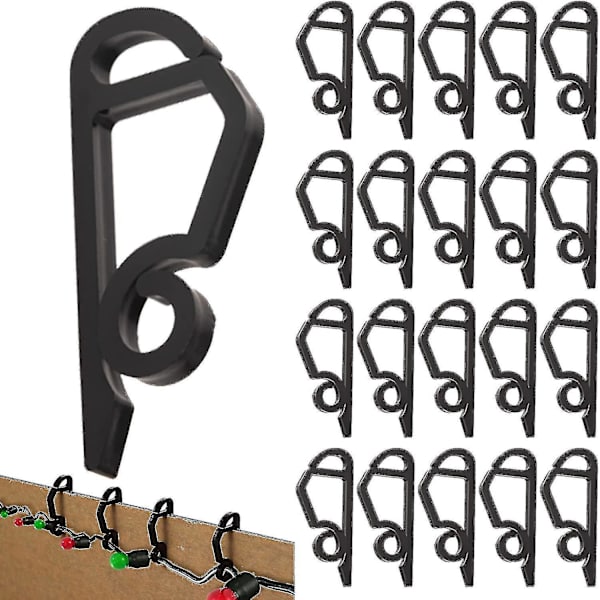 Julgransljusklämma Utomhus Väderbeständig Julgransljus Hängrännekrok Kompatibel Med Chris --120pack