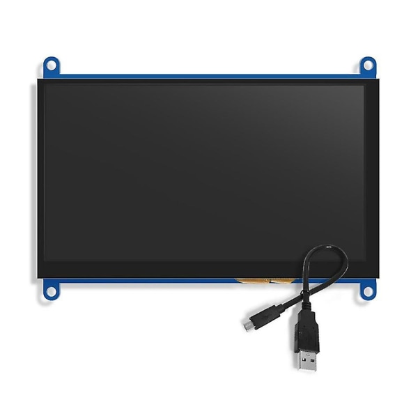 7-tommers Ips Aida64 LCD-skjerm 7-tommers-kompatibel skjerm Berøringsskjerm 1024x600 For 4 3b+ 3b PC