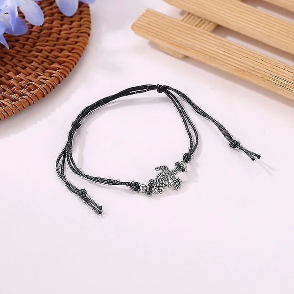 [simpel Justerbar Charm Rope Chain] [bohemia Beach Turtle Pendant Anklet