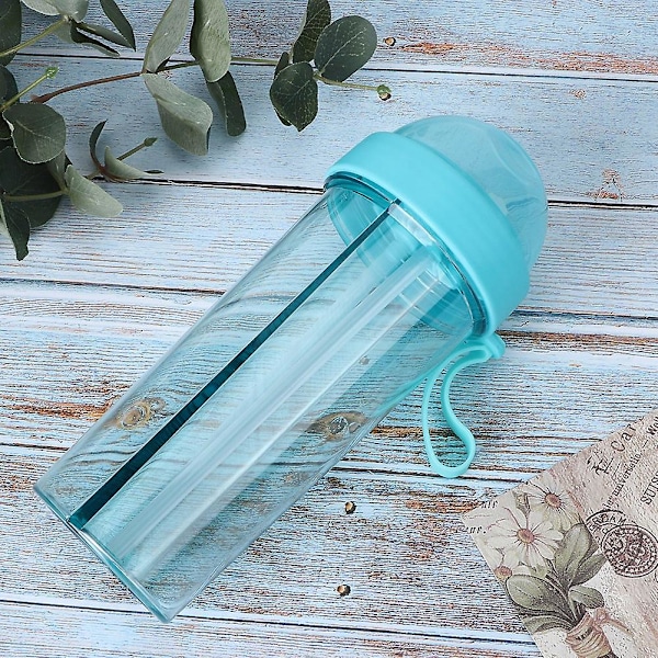Kannettava ulkoilun matkustusurheilun vesipullo 600 ml - kaksoiskäyttö, kaksi pilliä