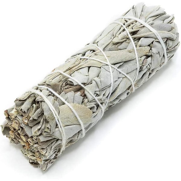 White Sage Bundles - (1 pakke) - Sage Smudge Stick til hjemmerensning Røgelse Healing Meditation og California Smudge Sticks Ritualer (4 tommer)$( Pack O