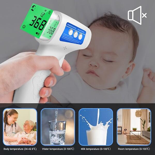 Digitalt termometer ikke-kontakt infrarødt medisinsk termometer Kroppstemperatur Febermål