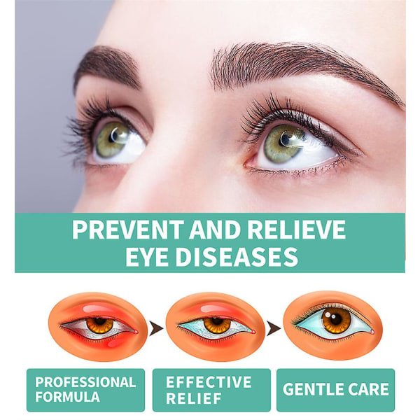2 stk New Eye Vision Enhance Roller Vision Relief Eye Tørrhet Tretthetspleie