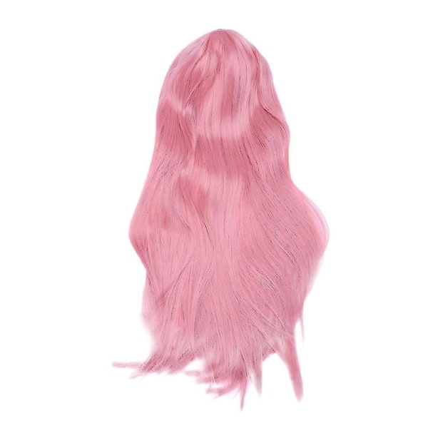80 cm lang lige cosplay paryk Multicolor Heat Full Resilient Parykker (pink)