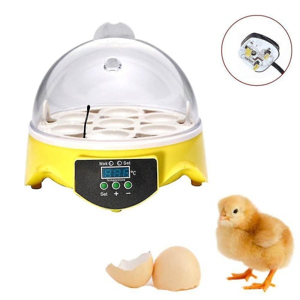 Automaattinen siipikarja 7 kpl munat inkubaattorin lämpötilan säätö siipikarjan lintujen kananhautomo