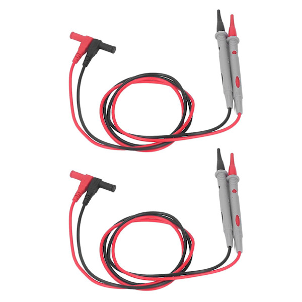 Bananstik Testledninger - 1000V 10A, Guldbelagt Nåleprobe, Hurtig Transmissionshastighed