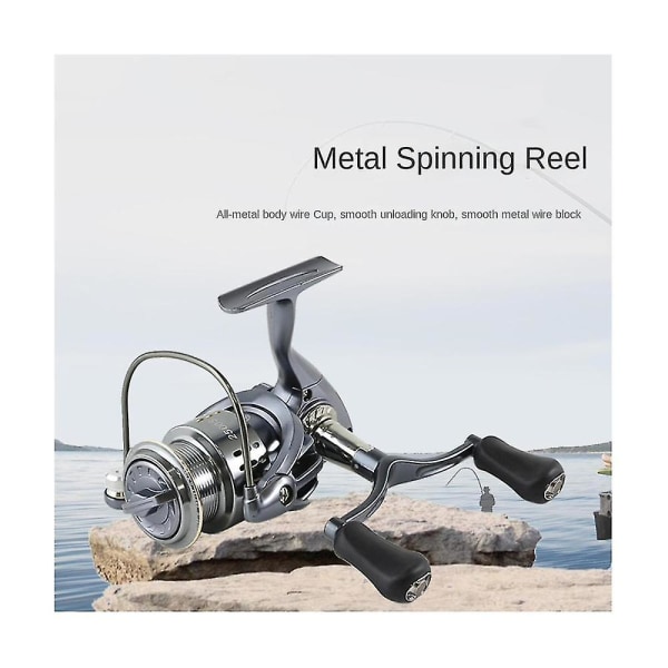 Reel Fishing 2000 5.2:1 Spinning Reel Dobbelthåndtag fiskegrej Fiskehjul