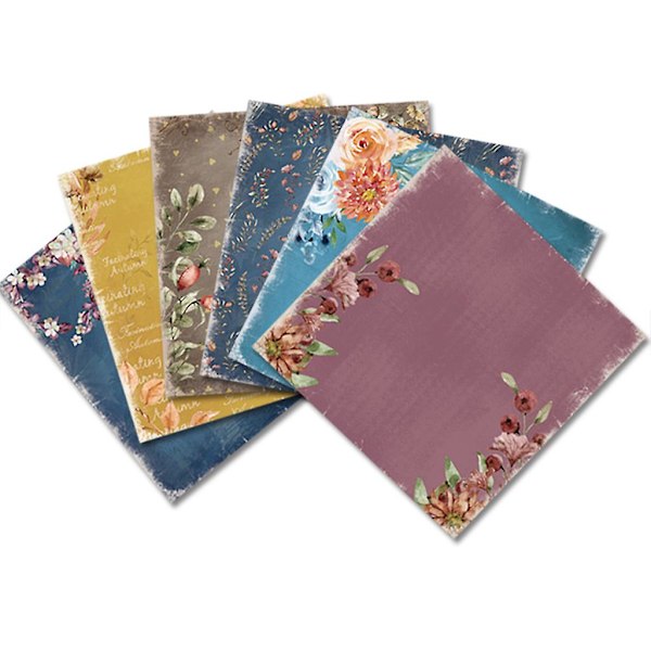 24 st 6x6'' Höst Höst Mönster Bakgrund Pad Papper Scrapbooking Dekor Journal