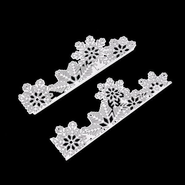 Snöflinga Set Metallskärning Stämplar Stencil Diy Scrapbooking Album Stämpelpapper Kort