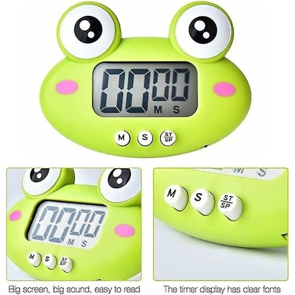 Kök Timer, Kök Timer med LCD-display, Magnetisk Kök Timer, Kök Alarmklocka Ideal för