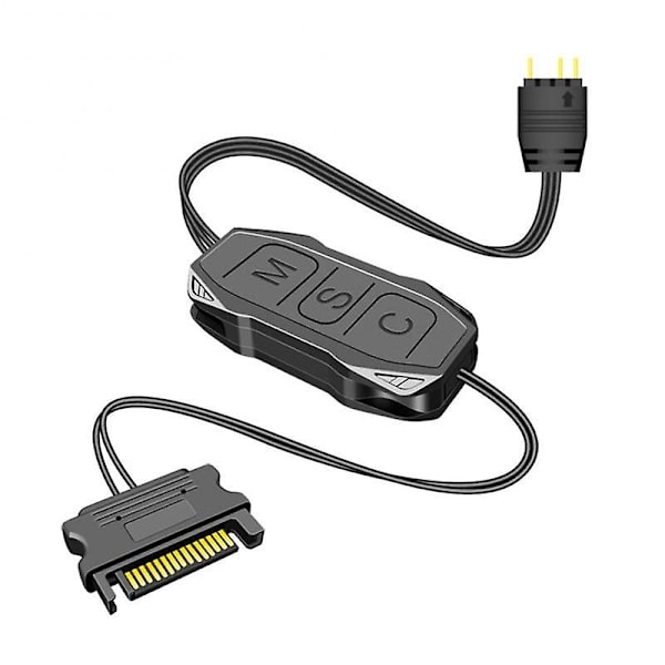 Mini ARGB -ohjaimen pidennyskaapeli, laaja yhteensopivuus, 5 V 3-pin SATA-virtalähteeseen
