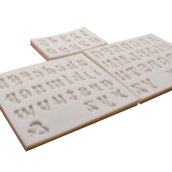 3 stk. Silikone Choaolate Form Fondantforme Engelske Alfabet Tal Formet