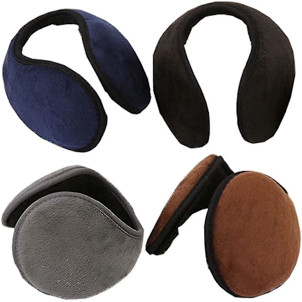 4-pack Varma Öronmuffar för Kvinnor och Män, Vinteröronmuffar, Håller Öronen Varma, Unisex