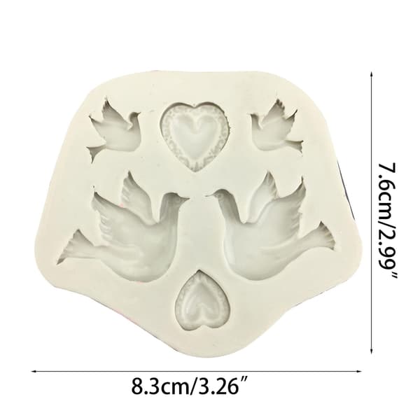 Fred for due og hjerteformet chokoladeforme fondantforme kageform bagegad