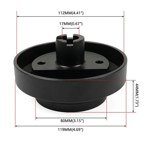 Autotilbehør Ratt Kort Nav Adapter Hurtigutløser Adapter