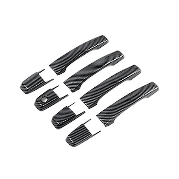 8 stk. Karbonfiber Deksel for Side Dørhåndtak for Pajero 2007-2019