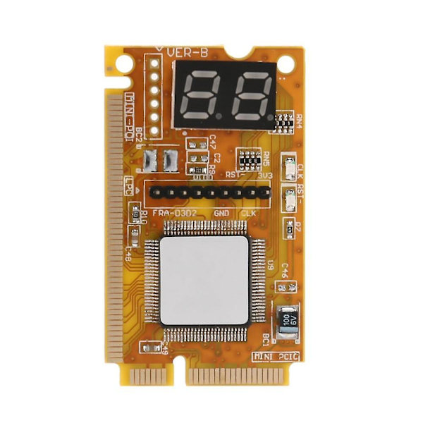2-siffrig bärbar dator Pc Mini Pci Pci-e Laptop Analyzer Tester Moderkort Debug Checker Diagn
