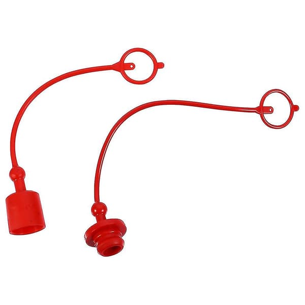 2 Sæt Holdbare 1/2\" NPT Stik med Støvkapper Hydrauliske Hurtigkoblinger