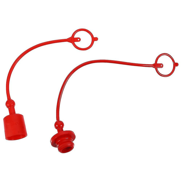 2 Set Hållbara 1/2\" NPT-Kopplingar med Dammlock Hydrauliska Snabbkopplingar
