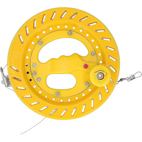 Dragerulle for drage 20 cm med kulelager, verktøy for snorvikling, grep, hjul, flygende verktøy, 200 meter snor for drageflyging med enkelt snor