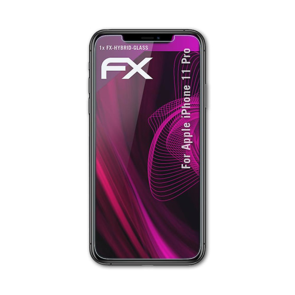 atFoliX Panzerfolie kompatibel med Apple iPhone 11 Pro Glassfolie 9H beskyttelsespanser