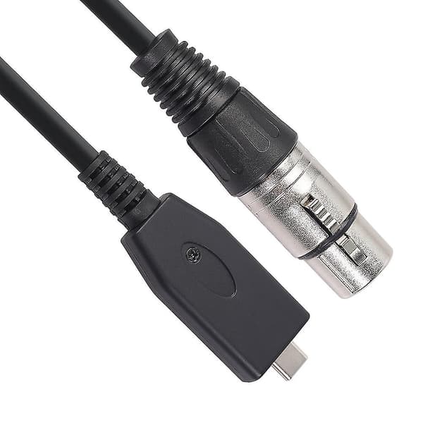 Usb C - Xlr naar vrouwelijke kabel, Usb C microfoon kabel type C mannelijk naar Xlr vrouwelijke microfoon link studio audio C