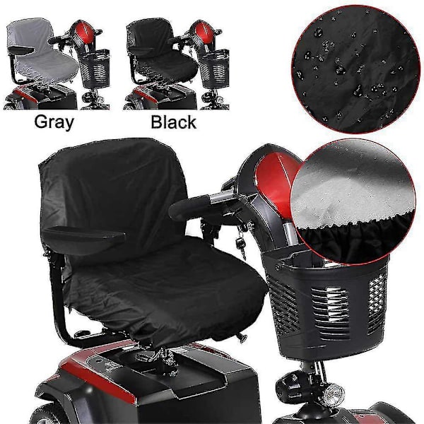 1 st Mobility Scooter Elektrisk Rullstol Säte Överdrag Vattentät Regn Damm UV-skydd