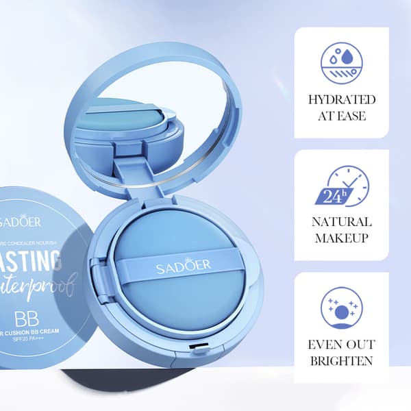 SADOER Hållbart Vattentätt Setting Powder Matt Oljekontrollerande Löst Puder 16g ivory white