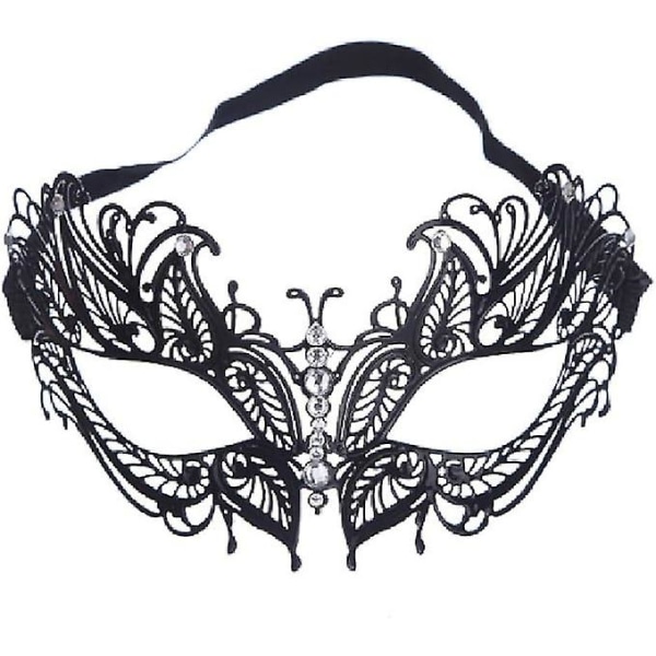Metallmaske Vakker Komfortabel Delikat Passform Ansiktet Ulv Kvinne Maske for Fest Karneval Kveld
