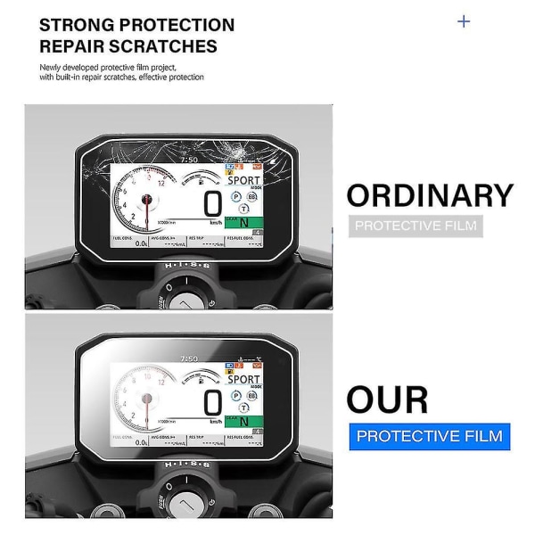 2 stk. til Honda Cb750 Cb 750 Hornet 2023 Instrumentbrætsskærmsbeskytter Tft Lcd Klynge Ridsebeskyttelsesfilm