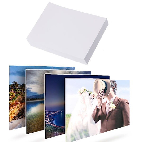 100 ark 3r fotopapir, høyglans for blekkskrivere, glans