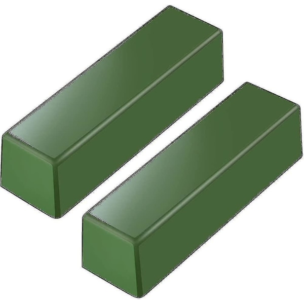 2 stk totalt 9,8 oz lærstropp poleringsmiddel rustfritt stål pussemiddel