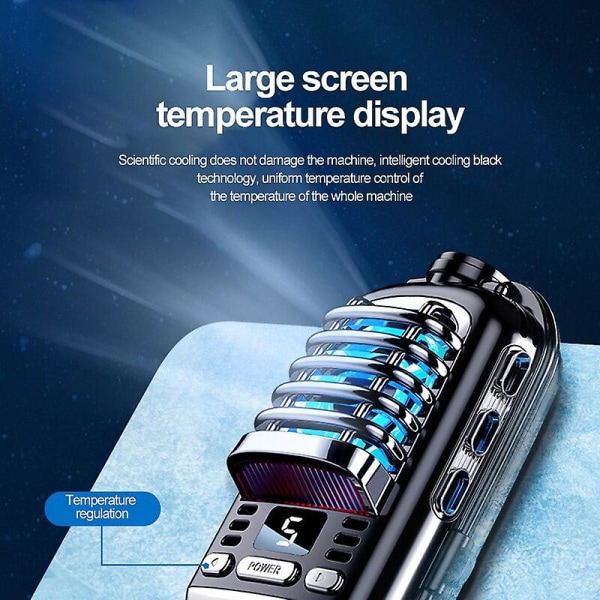 Zh339 Universal Mobile Phone Game Cooler System Jäähdytystuulettimen peliohjaimen pidike