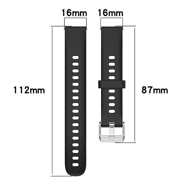 3/1 stk 16mm Silikon Armbånd For Keep B4 Remmerstatning Armbånd For Huawei Klokker