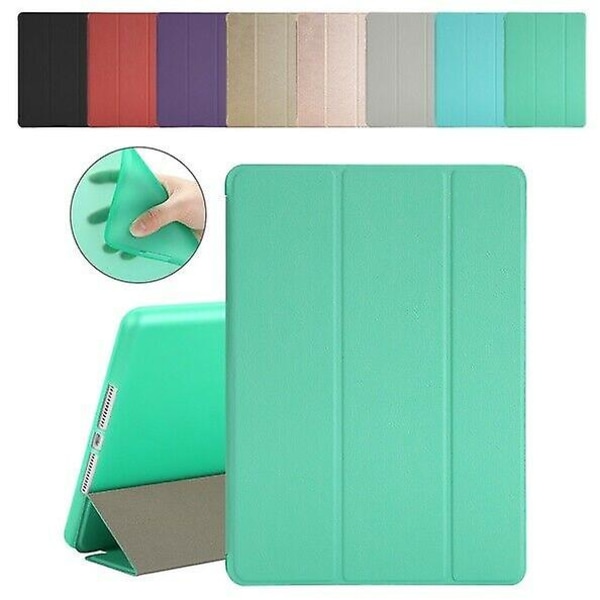 Slim Pu Leather Trifold Smart Cover Back Case För Apple Ipad 5th&6th Air Mini Us