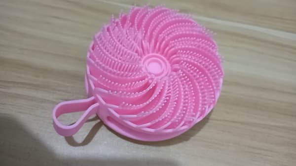 4-pack silikon hårbottenmassager schampoborste, mjuk hår- och kroppsduschskrubb
