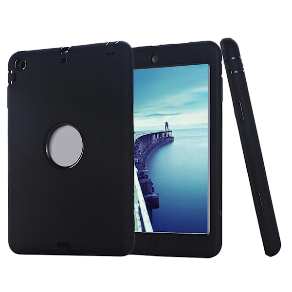 Stöttålig militär heavy duty gummiskal med stativ för Apple iPad 2 3 4