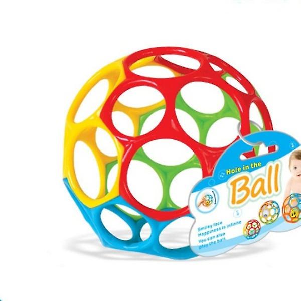 Baby Rattles Myk Ball Toy Nyfødt Bitering Gripeøvelse Spill Håndklokke Utvikle Intelligens Pedagogiske Leker for Barn