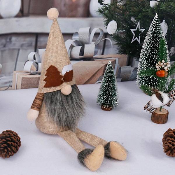Loma-tonttu, käsintehty ruotsalainen Tomte, joulupukki, koriste-esine, kiitospäivä