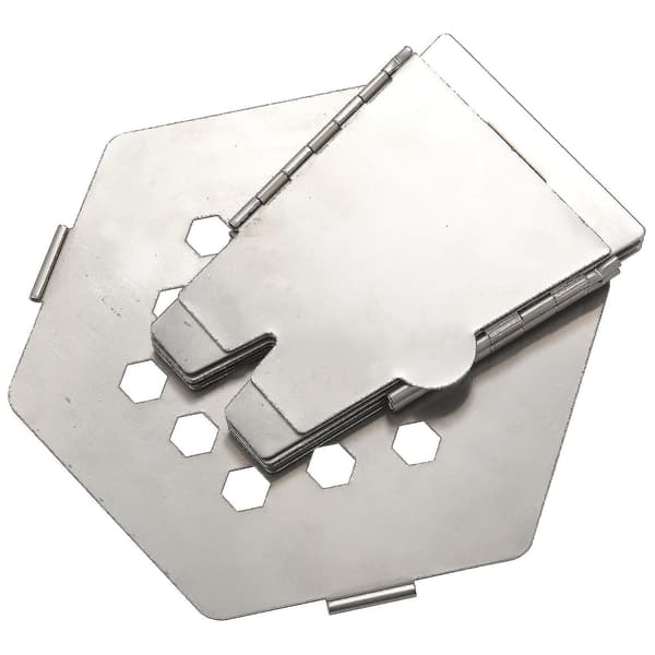 Utendørs Camping Komfyr Mini Folding Hexagonal Vedkomfyr Rustfritt Stål Bærbar Peis Matlaging