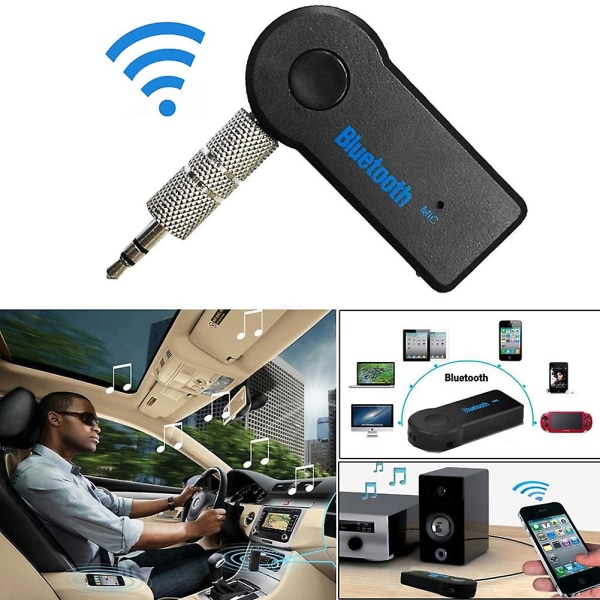 2 i 1 trådløs Bluetooth-kompatibel mottaker-senderadapter 3,5 mm telefon AUX-lyd MP3-bilstereo-musikkmottakeradapter