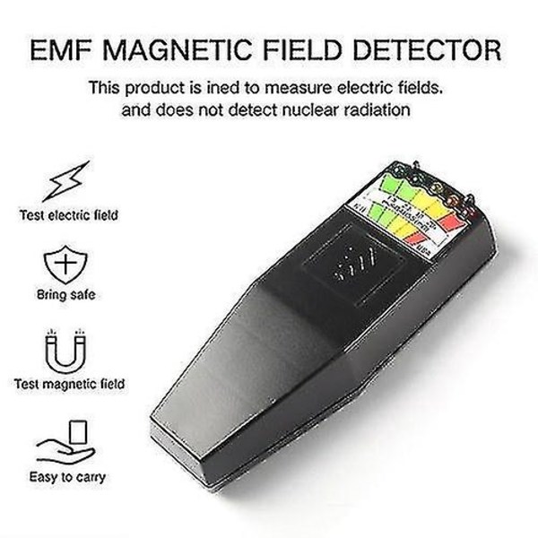 K2 Elektromagnetiskt Fält Emf Gaussmätare Strålningsdetektor Bärbar Emf Magnetfältmonitor 5 Le